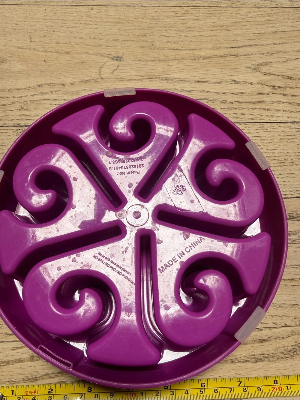 Slow Feeder Bowl for Dogs - Purple